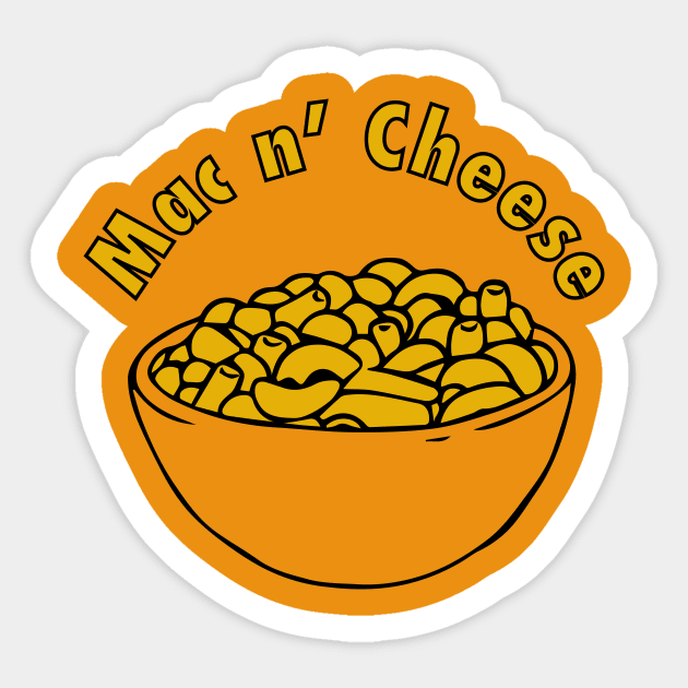 Mac n' cheese Sticker by NickiPostsStuff